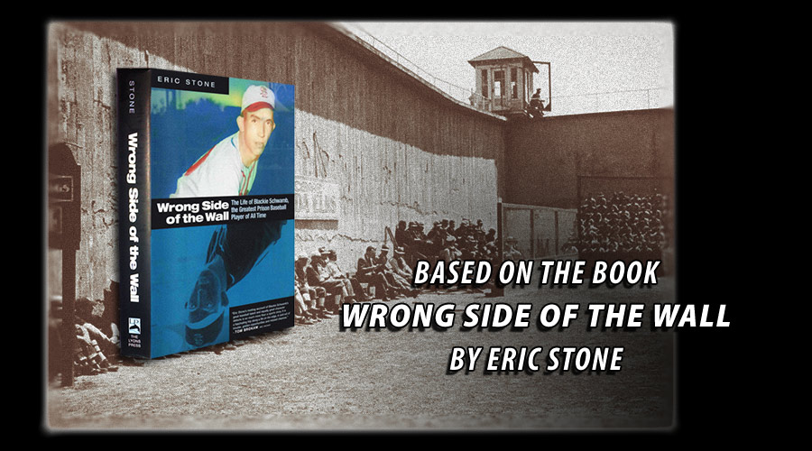 San Quentin yard with book